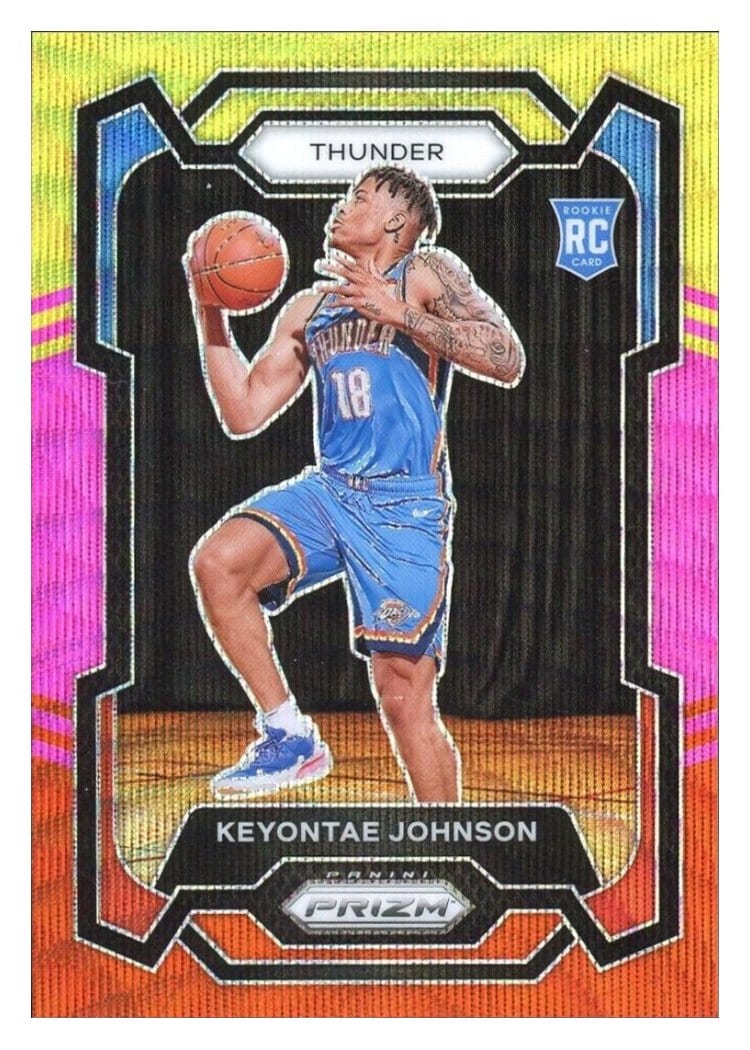 2023-24 Panini Prizm Base Set Keyontae Johnson Multi Wave #176 card