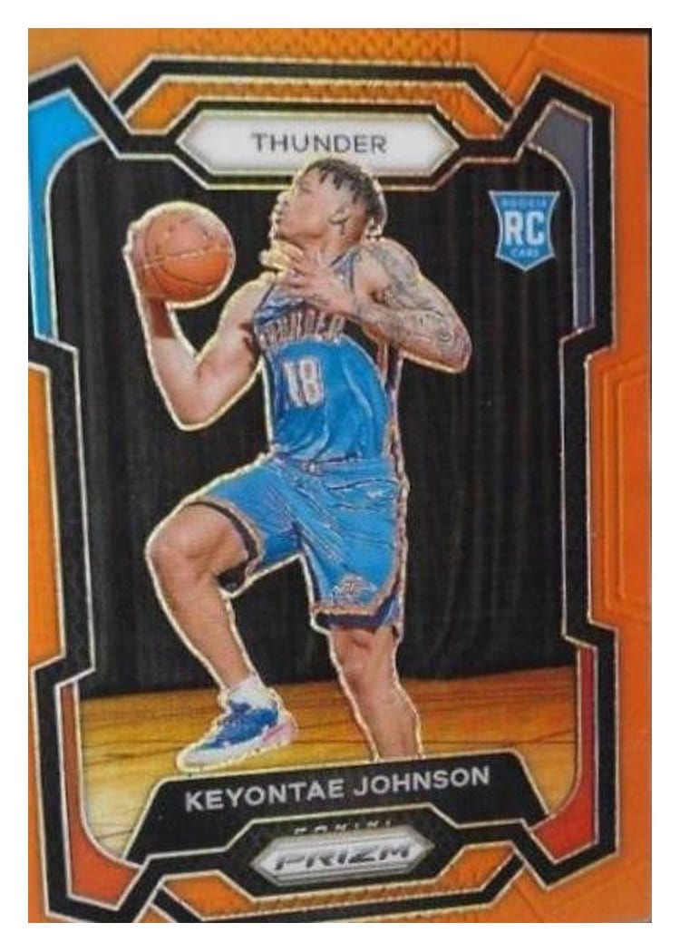 2023-24 Panini Prizm Base Set Keyontae Johnson Orange #176 card