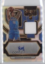 2023-24 Panini Select Rookie Jersey Autographs Keyontae Johnson #RJ-JHN card