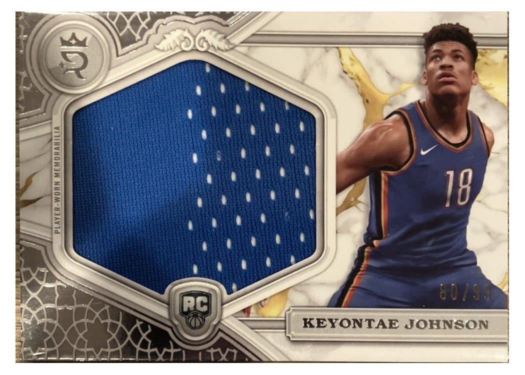2023-24 Topps Royalty Rookie Jumbo Relics Keyontae Johnson #RJR-KJ card