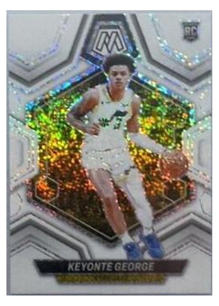 2023-24 Panini Mosaic Base Set Keyonte George White Sparkle #222 card