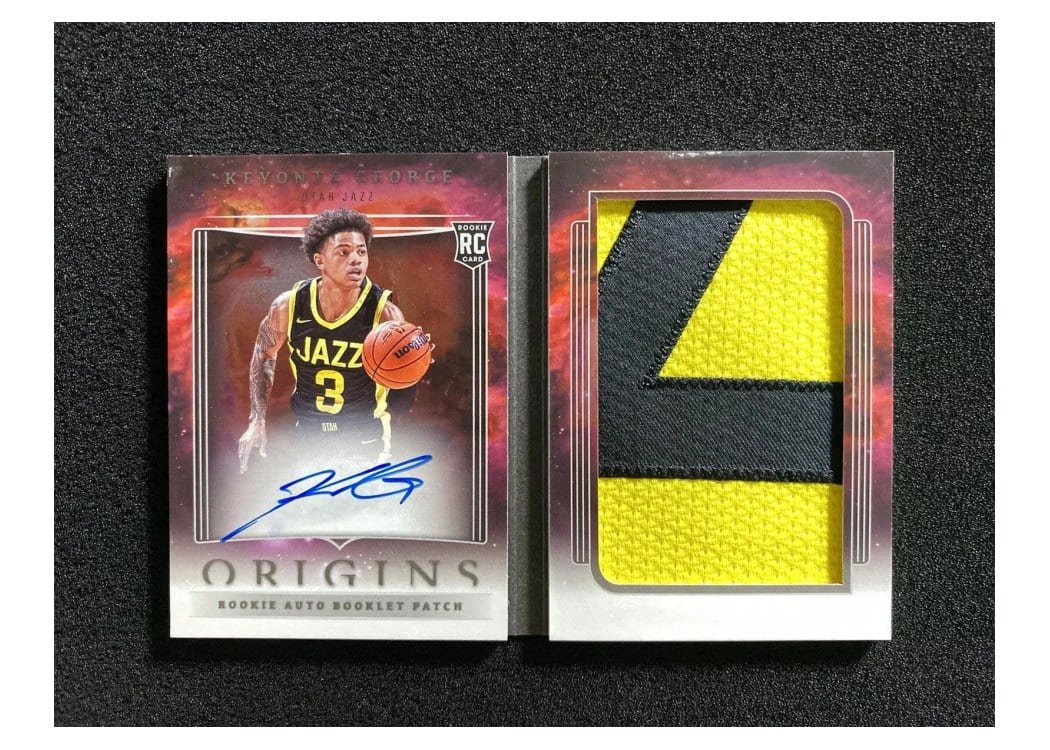 2023-24 Panini Origins Rookie Auto Booklet Patch Keyonte George #3 card