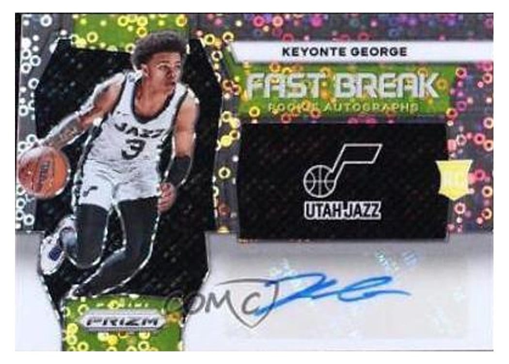 2023-24 Panini Prizm Fast Break Rookie Autographs Keyonte George #FBR-KYE card