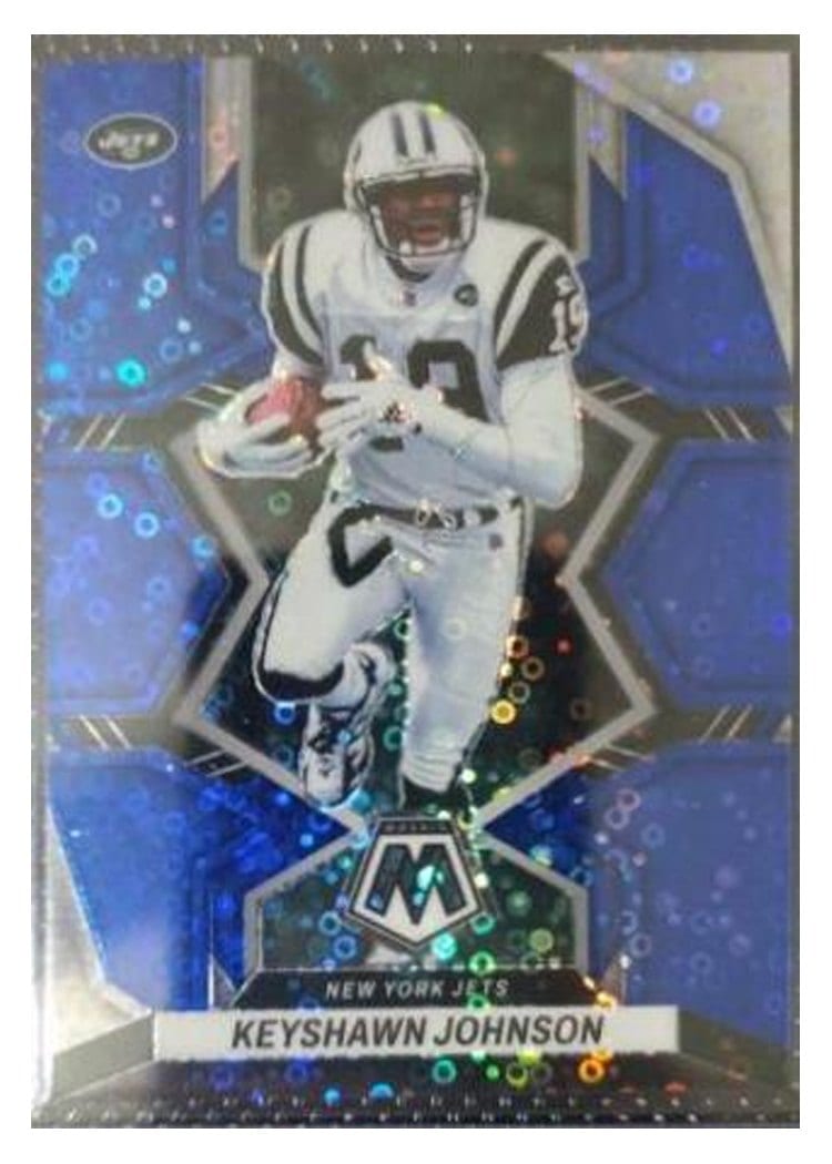 2022 Panini Mosaic Base Set Keyshawn Johnson No Huddle Blue #155 card