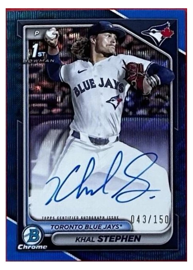 2024 Bowman Draft Chrome Prospect Autographs Khal Stephen #CPA-KS card