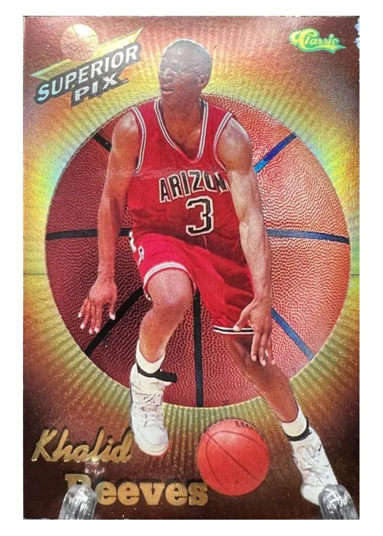 1995 Classic Superior Pix Chrome Khalid Reeves #11 card