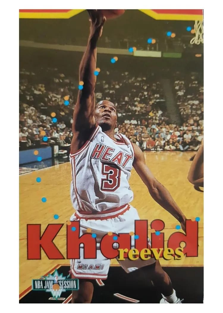 1995 Fleer Jam Session Khalid Reeves #56 card