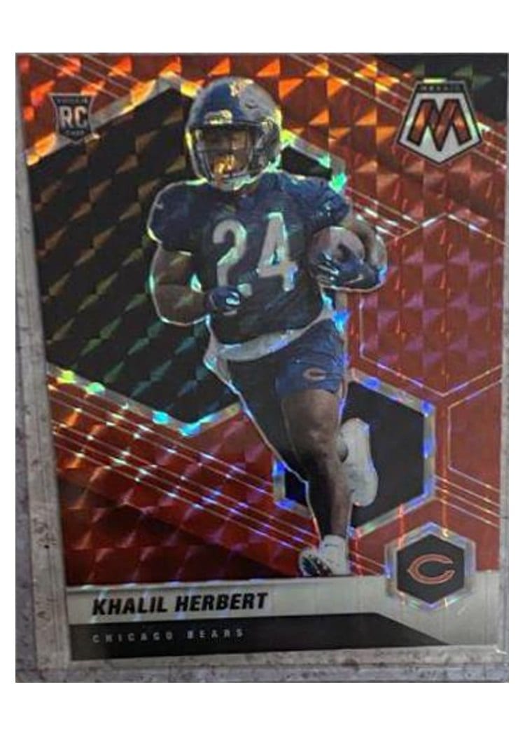2021 Panini Mosaic Base Set Khalil Herbert Red Mosaic #380 card