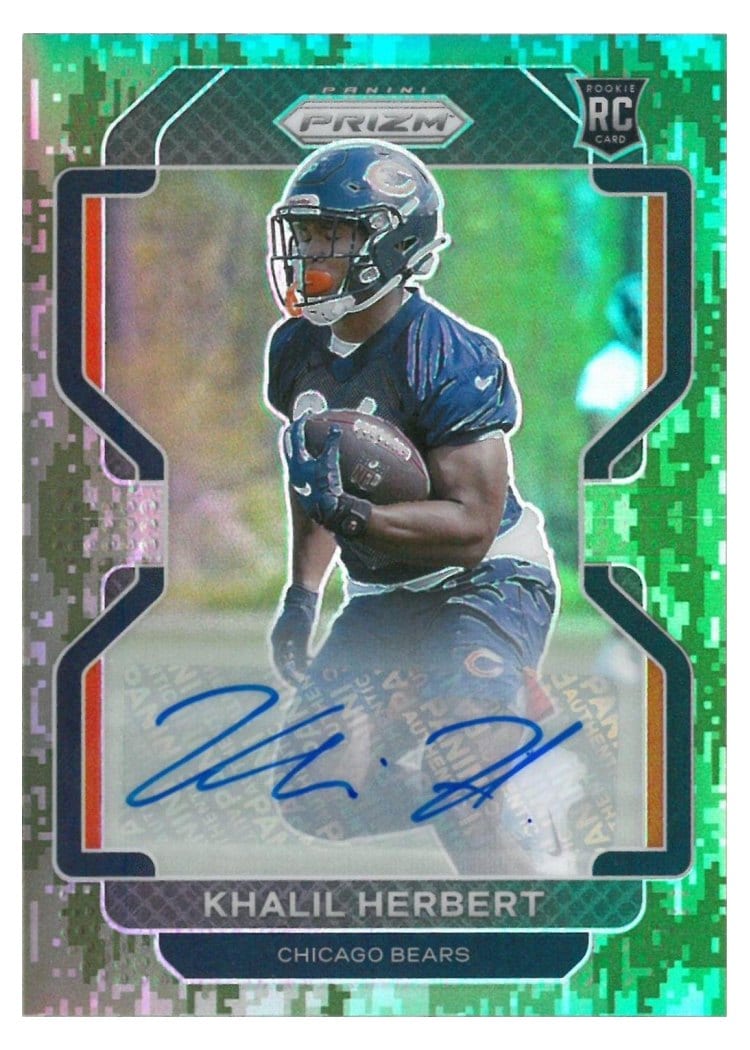 2021 Panini Prizm Base Set Khalil Herbert #425 card