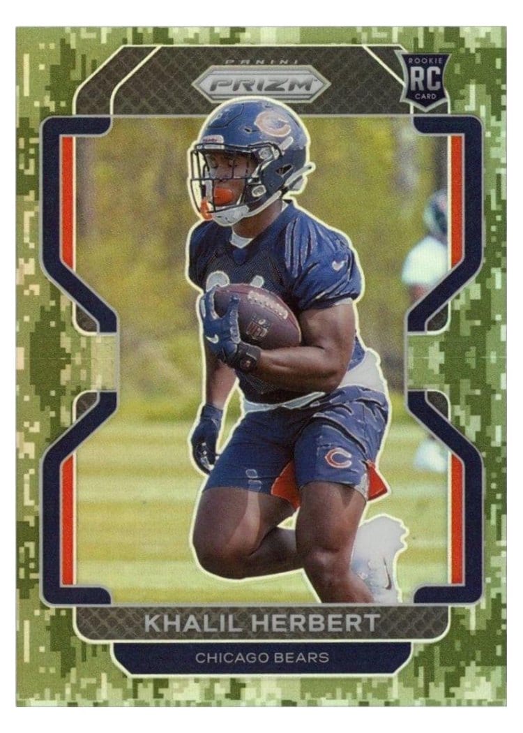 2021 Panini Prizm Base Set Khalil Herbert #425 card