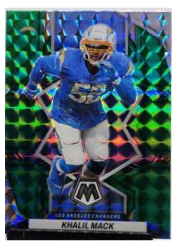 2022 Panini Mosaic Base Set Khalil Mack Green #203 card