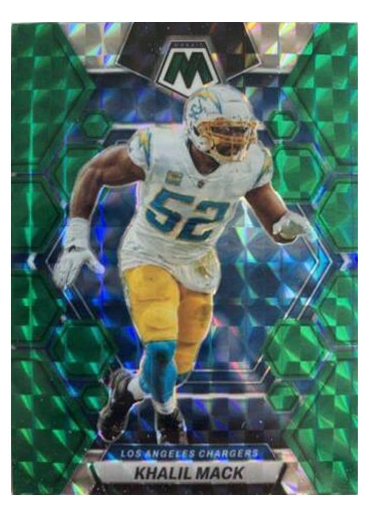 2023 Panini Mosaic Base Set Khalil Mack Green #132 card
