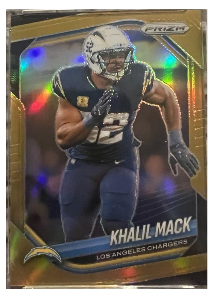 2025 Panini Prizm Base Set Khalil Mack #161 card