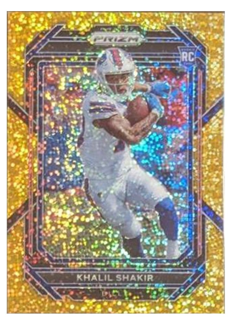 2022 Panini Prizm Base Set Khalil Shakir Gold Sparkle #355 card
