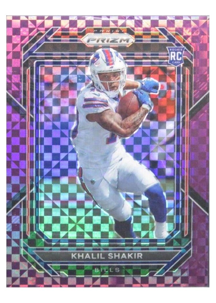 2022 Panini Prizm Base Set Khalil Shakir Purple Power #355 card