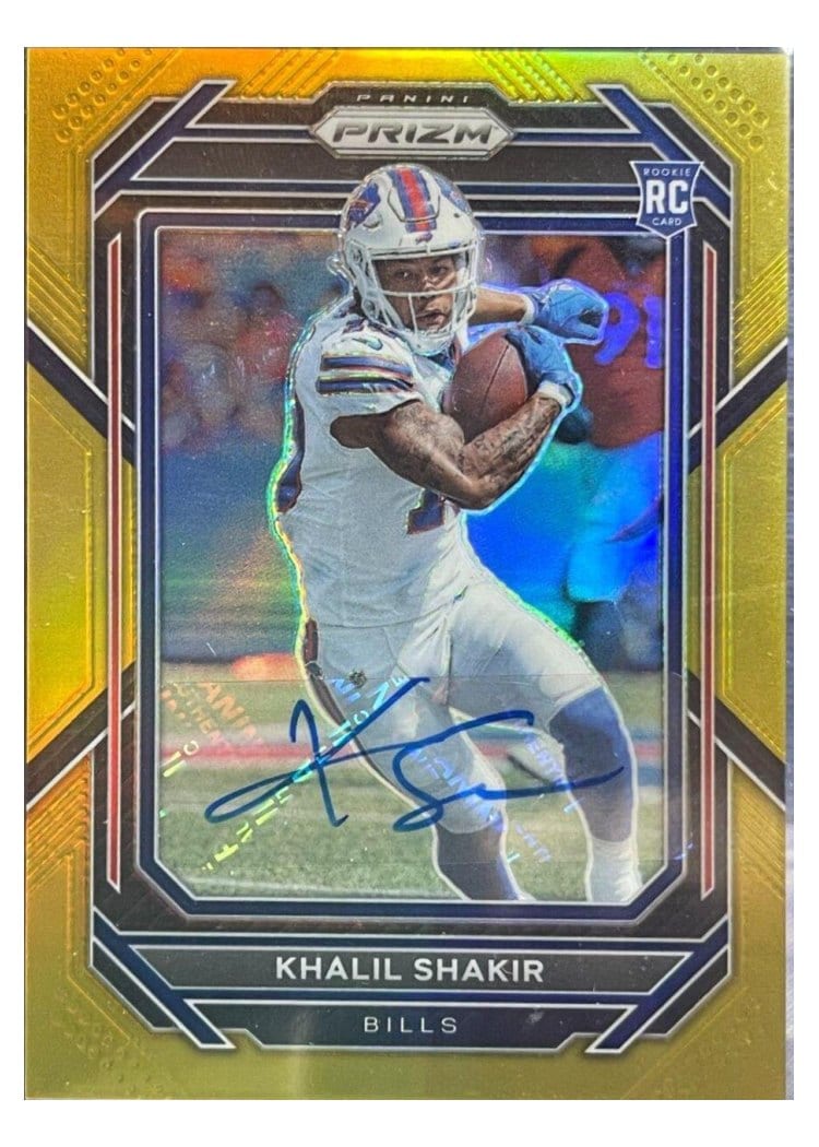 2022 Panini Prizm Base Set Khalil Shakir Autograph Gold #355