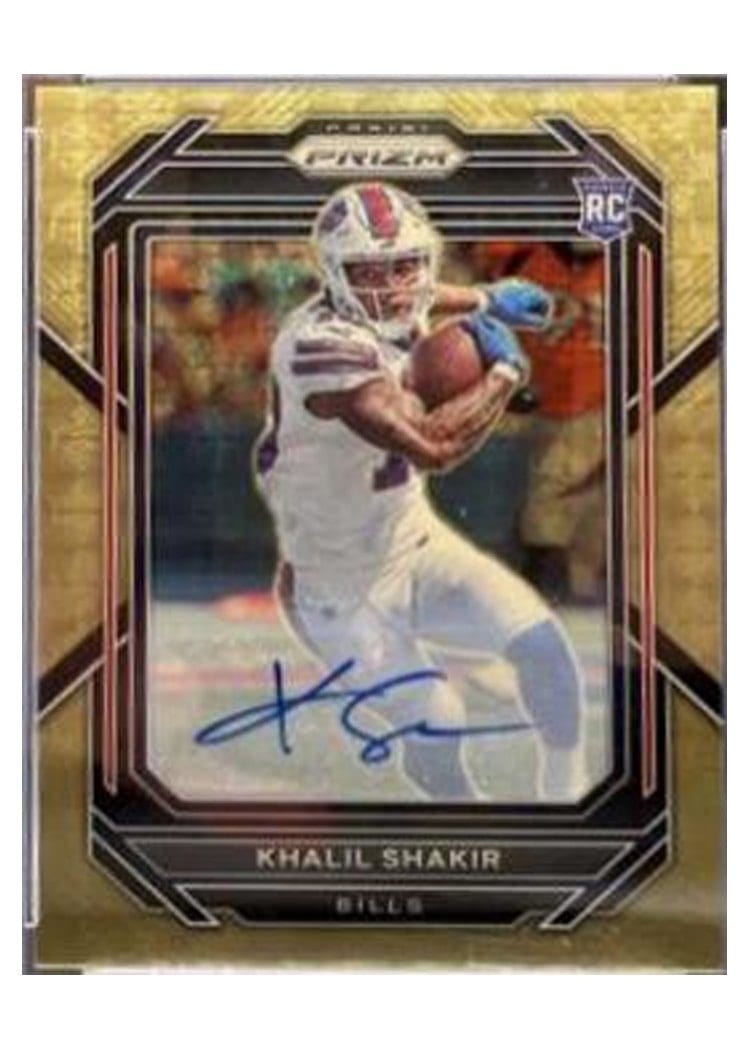 2022 Panini Prizm Base Set Khalil Shakir Autograph Gold Vinyl #355