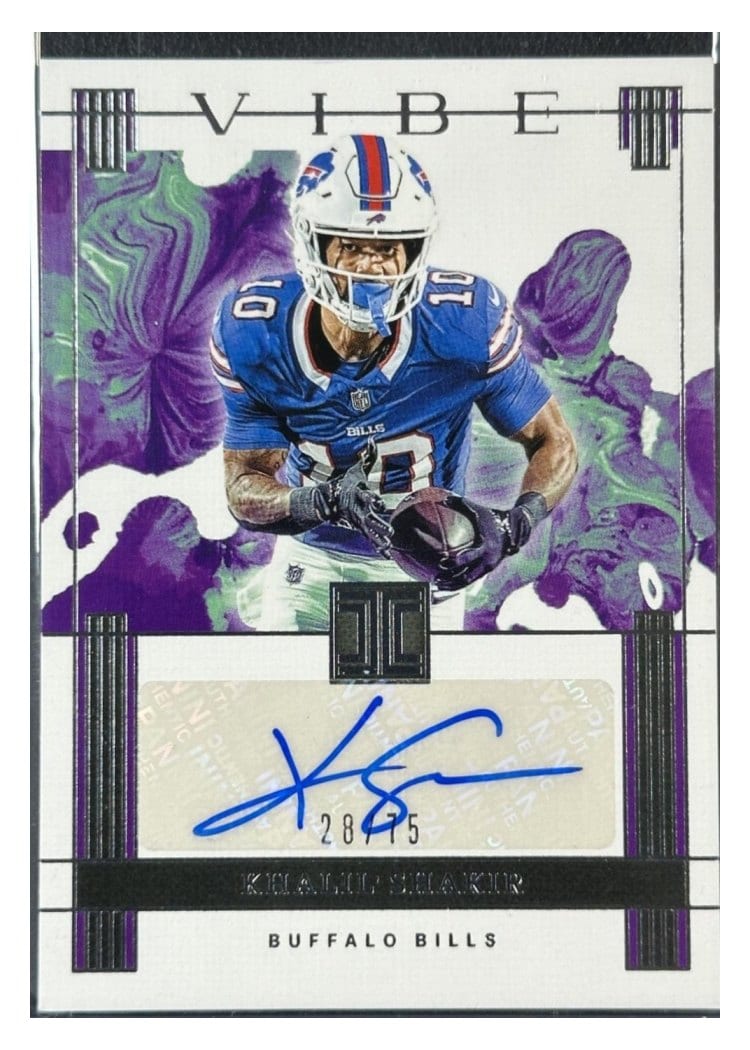 2025 Panini Impeccable Vibes Signatures Khalil Shakir #18 card