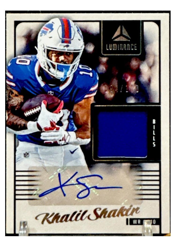 2025 Panini Luminance Autograph Jerseys Khalil Shakir #7 card