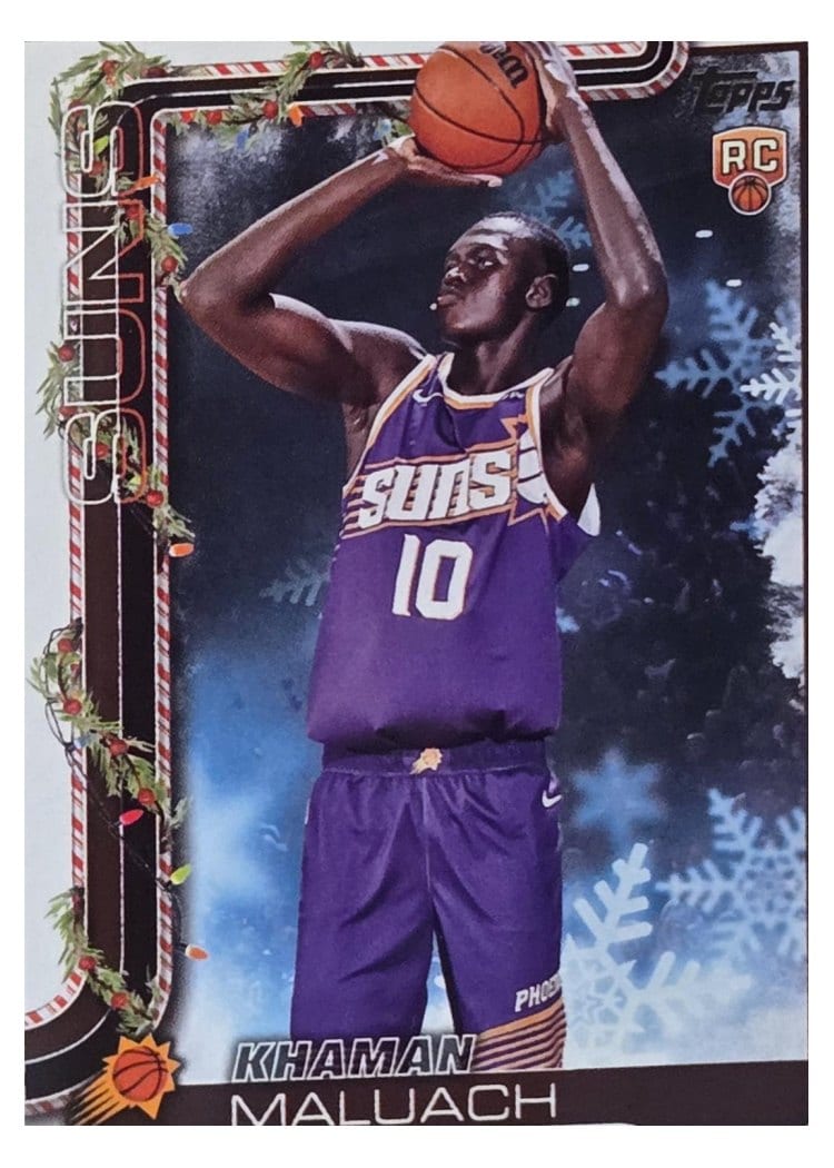 2025-26 Topps Holiday SSP Back Variations Khaman Maluach #SSB-KM card