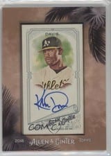 2018 Topps Allen & Ginter Framed Mini Autographs Khris Davis #MA-KD card