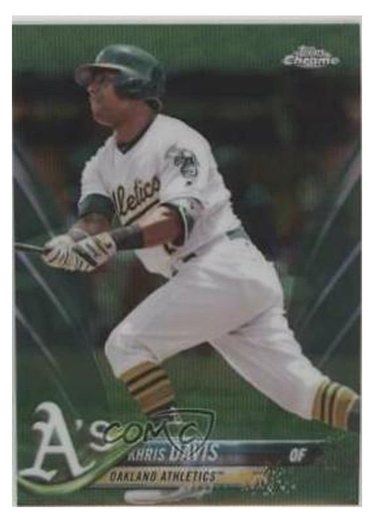 2018 Topps Chrome Base Set Khris Davis #67 card