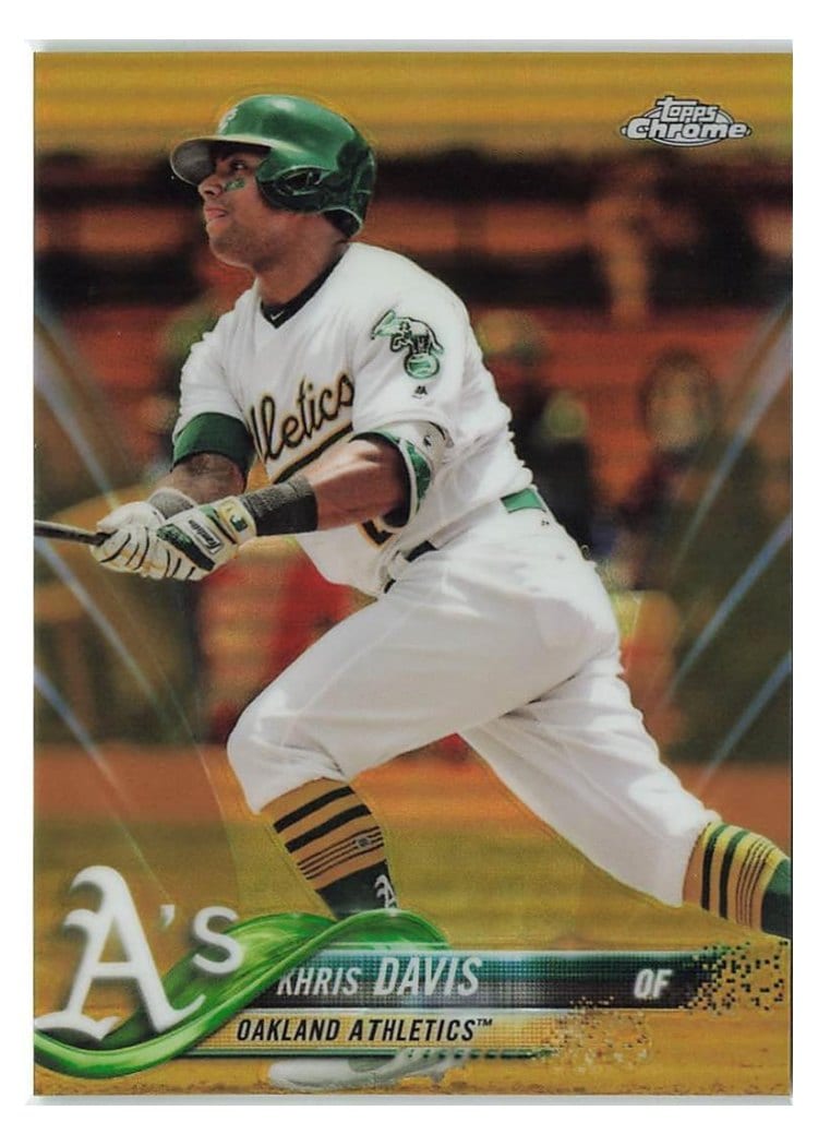 2018 Topps Chrome Base Set Khris Davis #67 card
