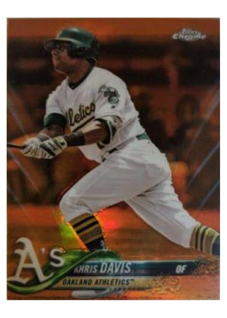 2018 Topps Chrome Base Set Khris Davis #67 card