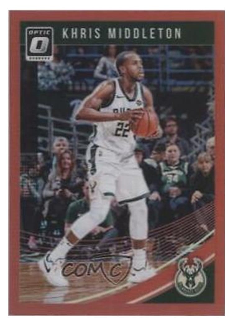 2018-19 Donruss Optic Base Set Khris Middleton #75 card