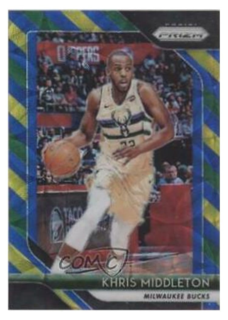 2018-19 Panini Prizm Base Set Khris Middleton #286 card