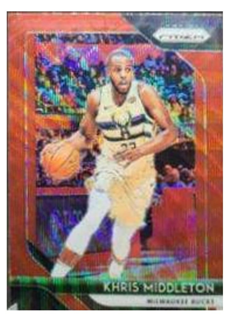 2018-19 Panini Prizm Base Set Khris Middleton #286 card