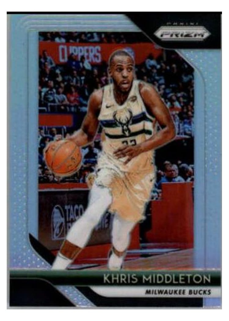 2018-19 Panini Prizm Base Set Khris Middleton #286 card
