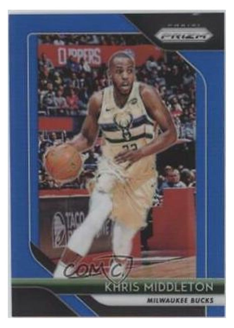 2018-19 Panini Prizm Base Set Khris Middleton #286 card