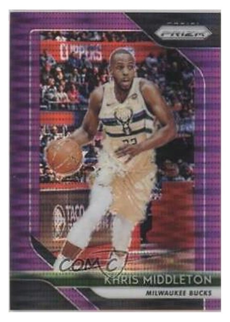 2018-19 Panini Prizm Base Set Khris Middleton #286 card