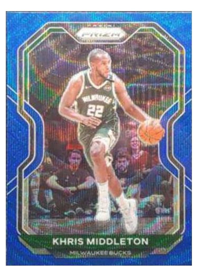 2020-21 Panini Prizm Base Set Khris Middleton #92 card