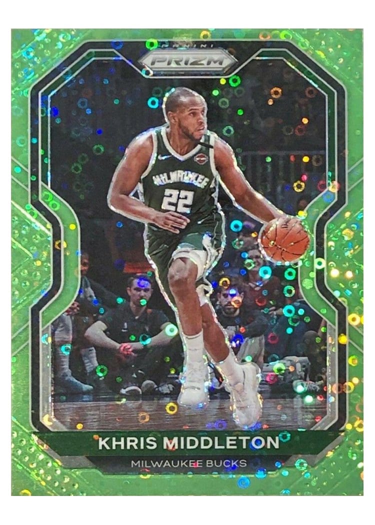 2020-21 Panini Prizm Base Set Khris Middleton #92 card