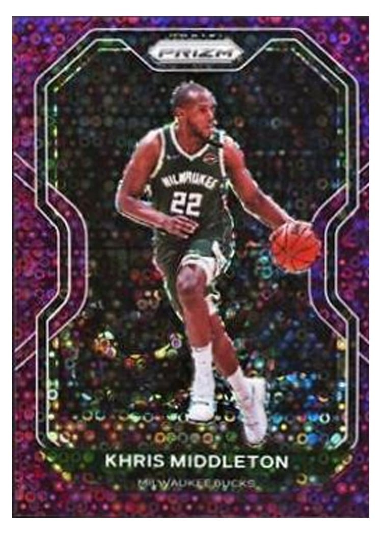2020-21 Panini Prizm Base Set Khris Middleton #92 card