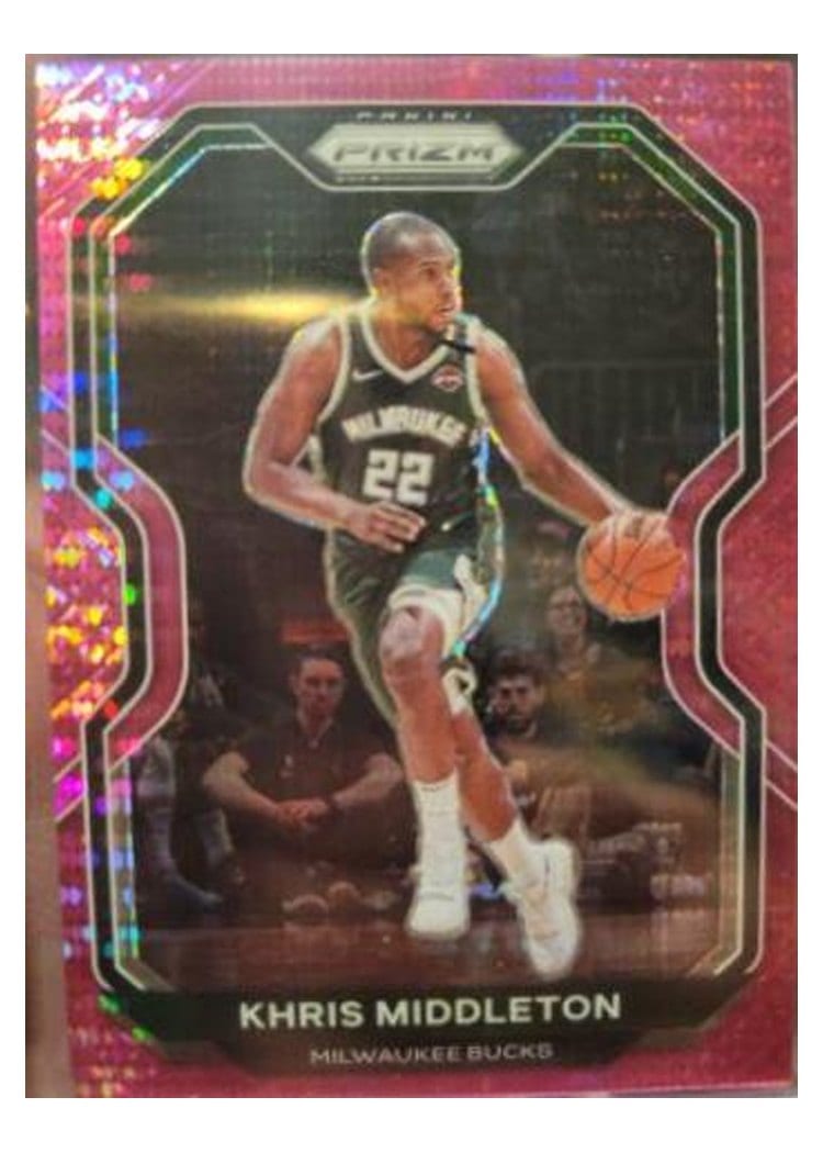 2020-21 Panini Prizm Base Set Khris Middleton #92 card