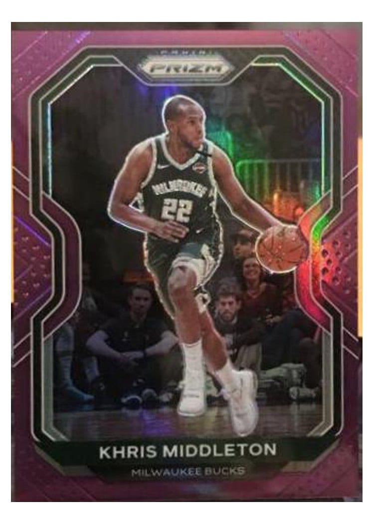 2020-21 Panini Prizm Base Set Khris Middleton #92 card