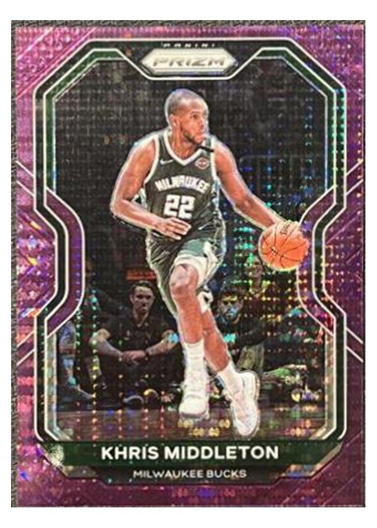2020-21 Panini Prizm Base Set Khris Middleton #92 card