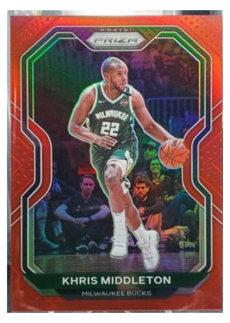 2020-21 Panini Prizm Base Set Khris Middleton #92 card