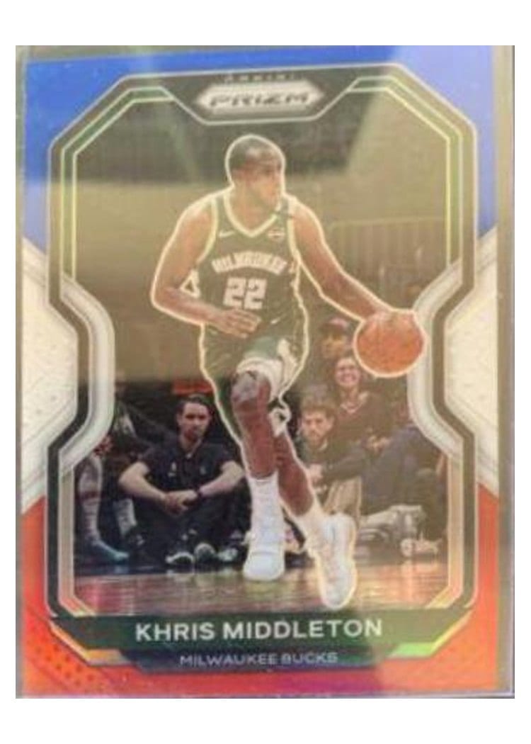 2020-21 Panini Prizm Base Set Khris Middleton #92 card