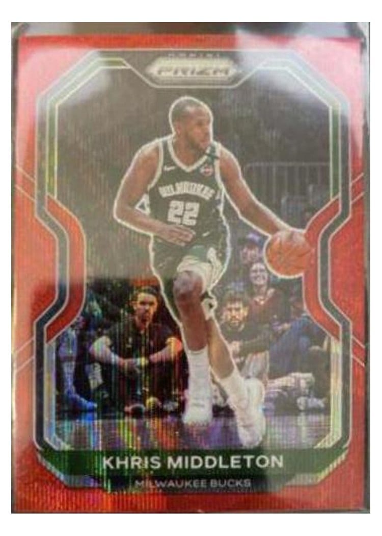 2020-21 Panini Prizm Base Set Khris Middleton #92 card