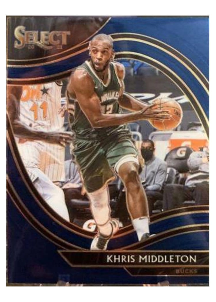 2020-21 Panini Select Base Set Khris Middleton #256 card