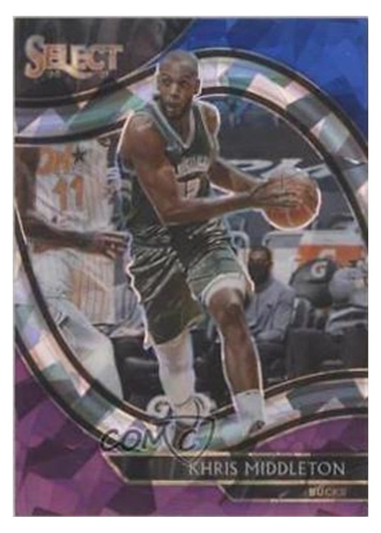 2020-21 Panini Select Base Set Khris Middleton #256 card