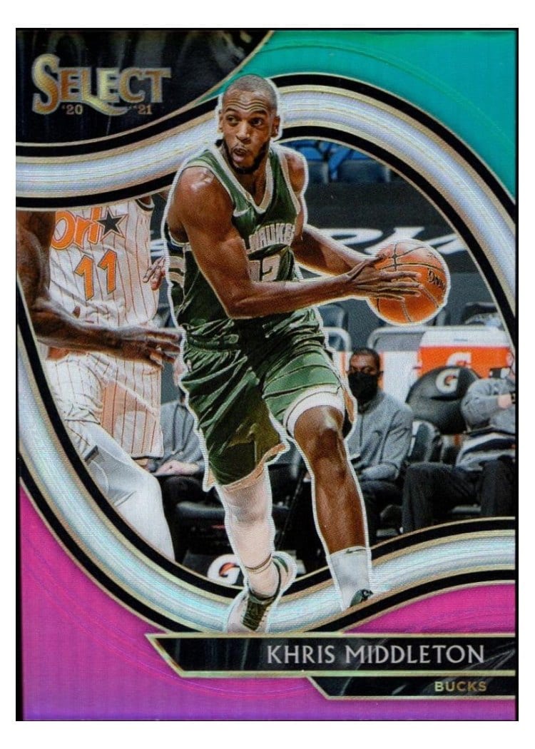 2020-21 Panini Select Base Set Khris Middleton #256 card