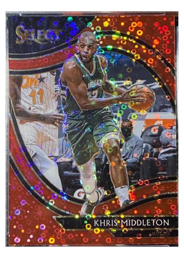 2020-21 Panini Select Base Set Khris Middleton #256 card