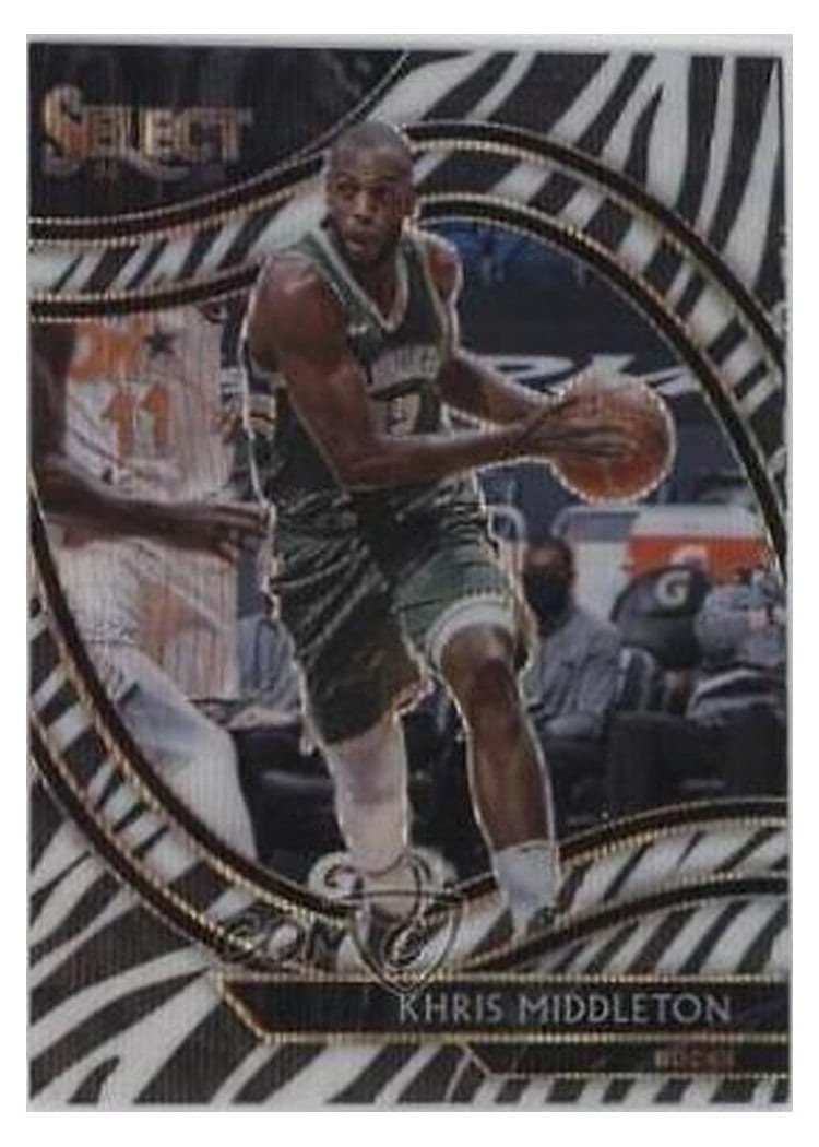 2020-21 Panini Select Base Set Khris Middleton #256 card