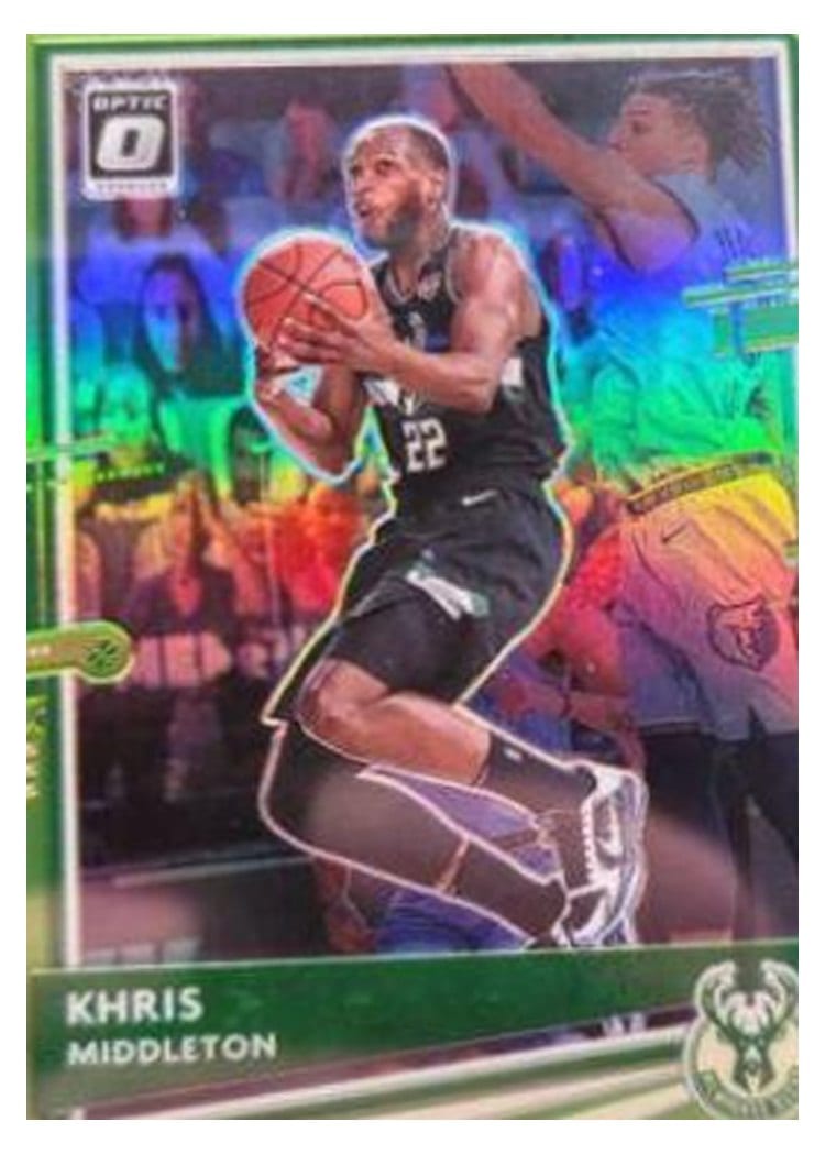 2020 Panini Donruss Optic Khris Middleton Lime Green #55 card