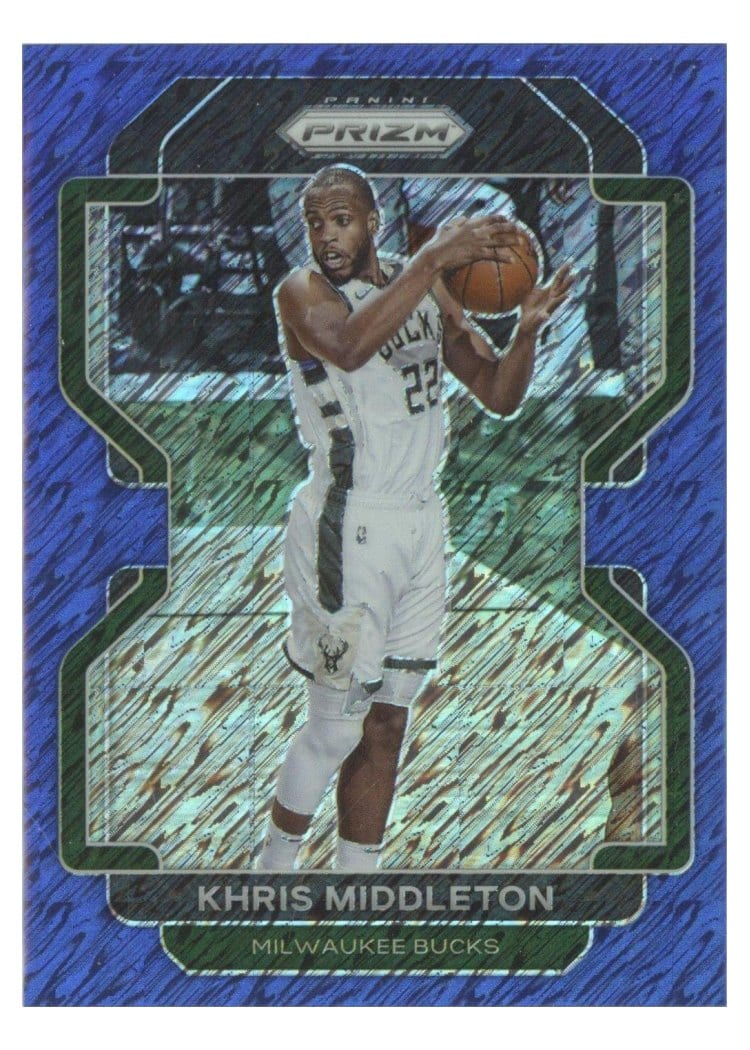 2021-22 Panini Prizm Base Set Khris Middleton #128 card